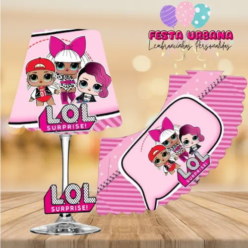 Cúpula para Abajur na Taça Lol