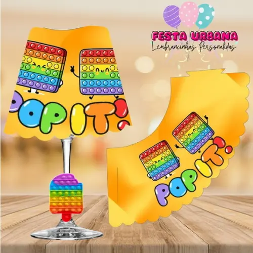Cúpula para Abajur na Taça Pop It