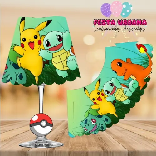 Cúpula para Abajur na Taça Pokémon