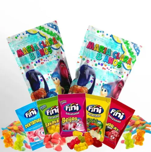 Fini Divertidamente no Saquinho Metalizado Zip Lock