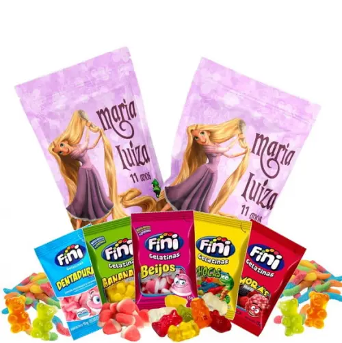 Fini Rapunzel no Saquinho Metalizado Zip Lock