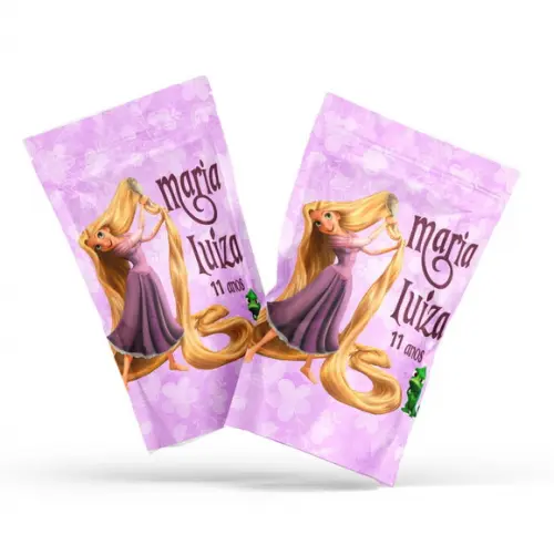 Fini Rapunzel no Saquinho Metalizado Zip Lock
