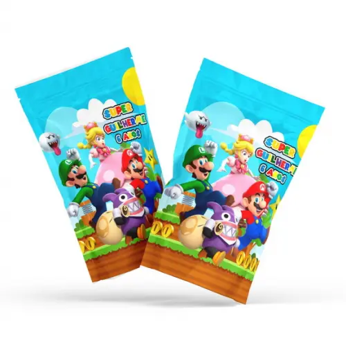 Fini Super Mario no Saquinho Metalizado Zip Lock