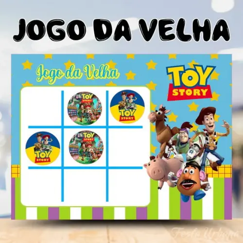 Jogo da Velha Toy Story Lembrancinha Personalizada