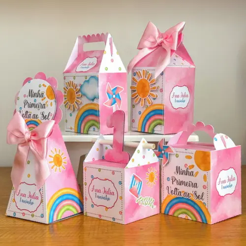 Kit 15 Lembrancinhas Personalizadas Primeira Volta ao Sol