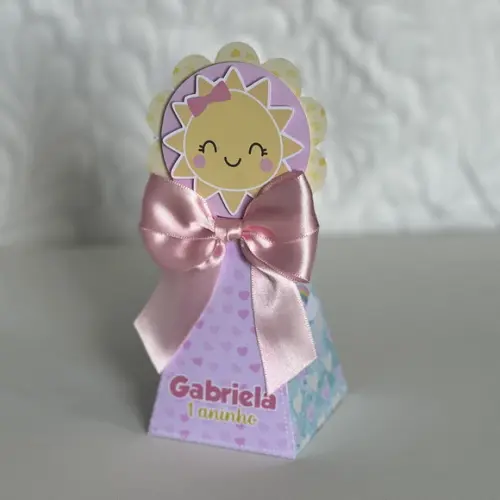 Kit 15 Lembrancinhas Personalizadas Raio de Sol Menina