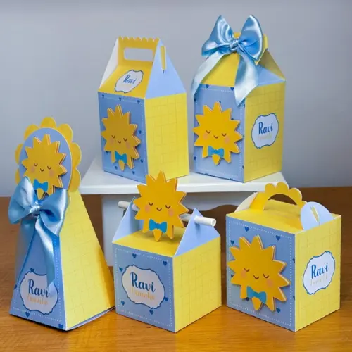 Kit 30 Lembrancinhas Personalizadas Raio de Sol