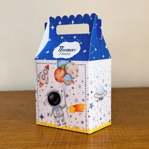 Kit 40 Caixinhas Astronauta Lembrancinhas Personalizadas