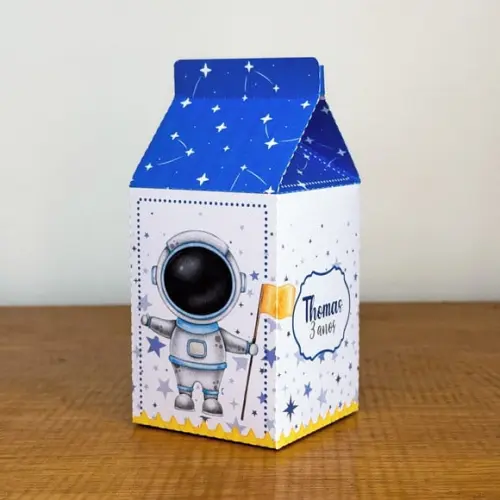 Kit 40 Caixinhas Astronauta Lembrancinhas Personalizadas