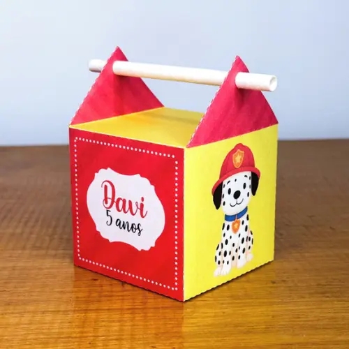 Kit 40 Caixinhas Bombeiro Lembrancinhas Personalizadas