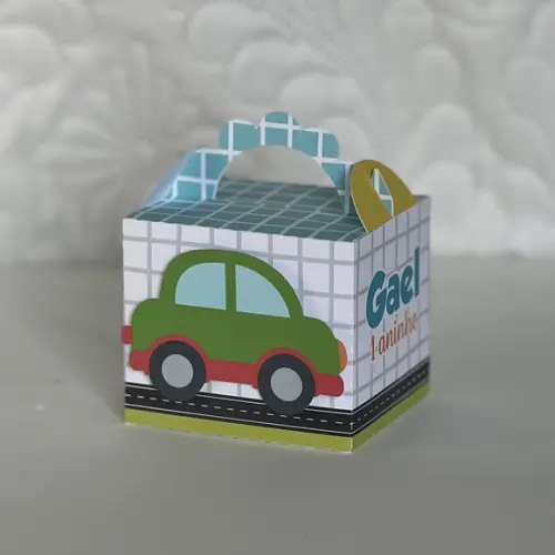 Kit 40 Caixinhas Carrinho Lembrancinhas Personalizadas