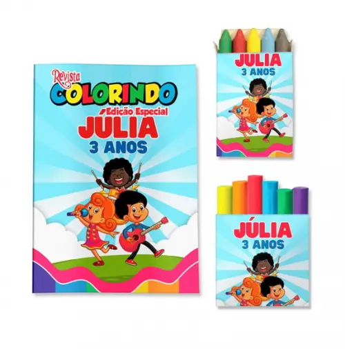 Kit Colorir com Massinha 3 Palavrinhas