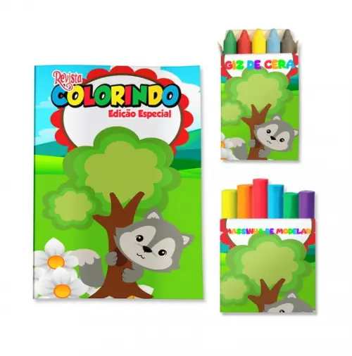 Kit Colorir com Massinha Chapeuzinho Vermelho
