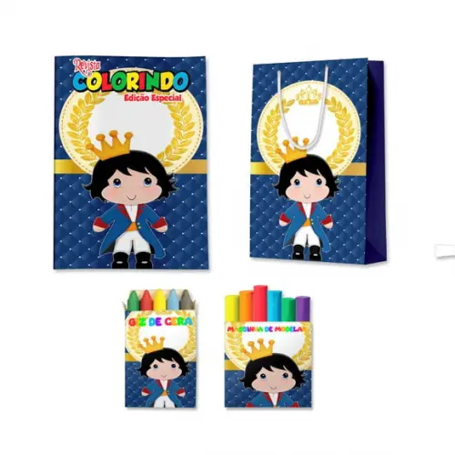 Kit Colorir com Massinha e Sacola Pequeno Príncipe