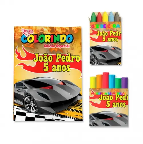 Kit Colorir com Massinha Hot Wheels