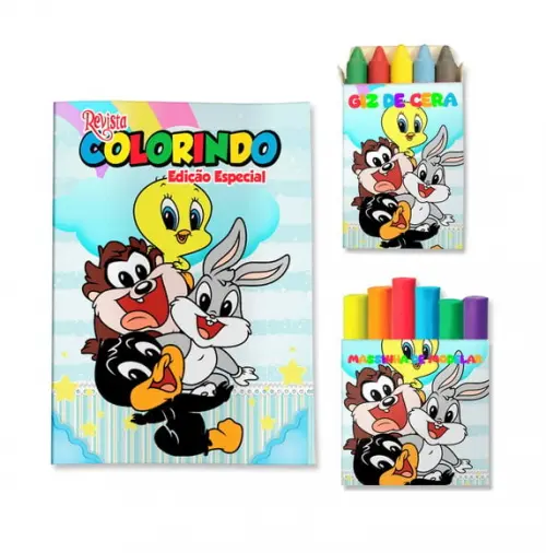 Kit Colorir com Massinha Looney Tunes