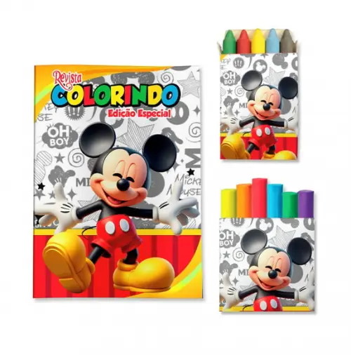 Kit Colorir com Massinha Mickey