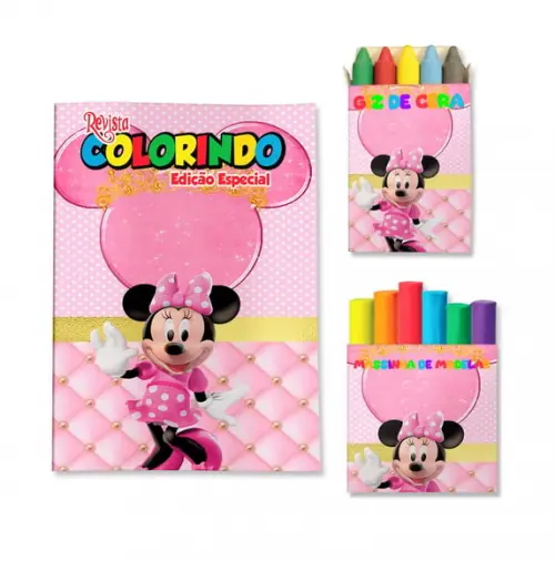 Kit Colorir com Massinha Minnie