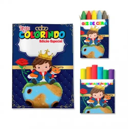 Kit Colorir com Massinha Pequeno Príncipe
