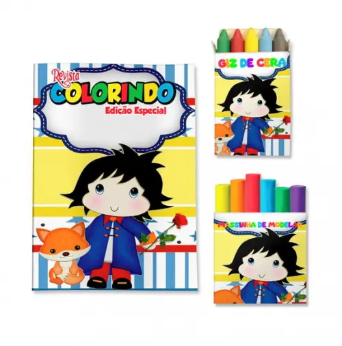 Kit Colorir com Massinha Pequeno Príncipe