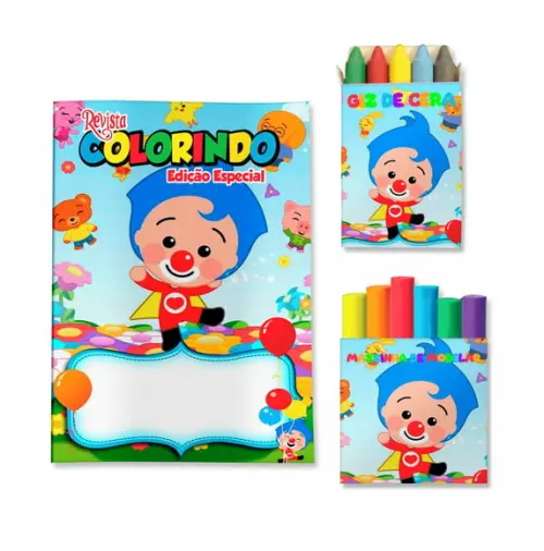 Kit Colorir com Massinha Plim Plim, Um Herói do Coração