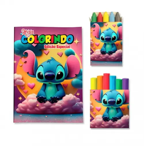 Kit Colorir com Massinha Stitch