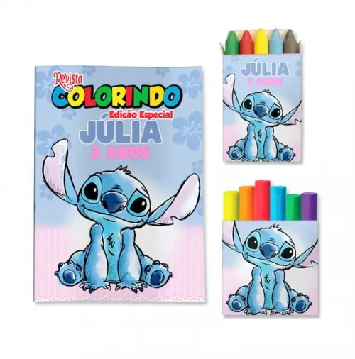 Kit Colorir com Massinha Stitch