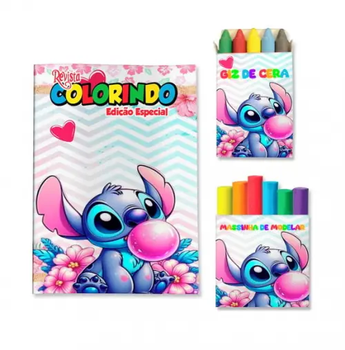 Kit Colorir com Massinha Stitch
