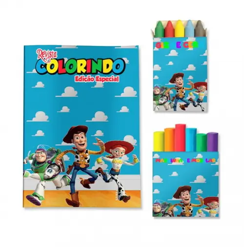 Kit Colorir com Massinha Toy Story