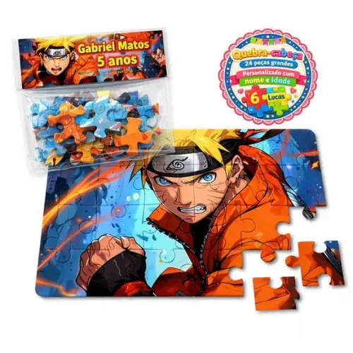 Quebra Cabeça Naruto 24 Peças