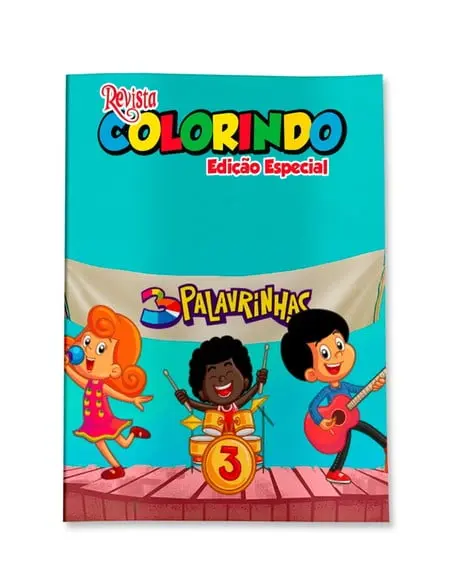 Revistinha para Colorir 3 Palavrinhas 14x10