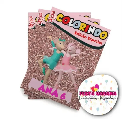 Revistinha para Colorir Angelina Bailarina 14x10