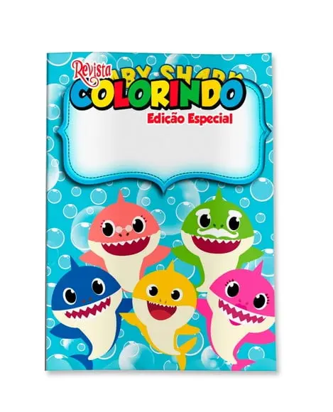 Revistinha para Colorir Baby Shark 14x10