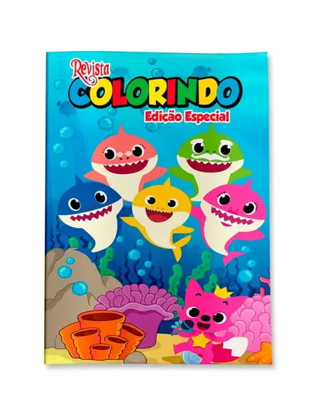 Revistinha para Colorir Baby Shark 14x10