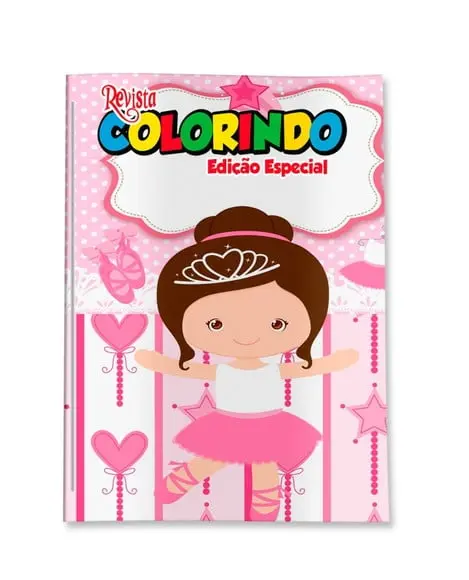 Revistinha para Colorir Bailarina 14x10