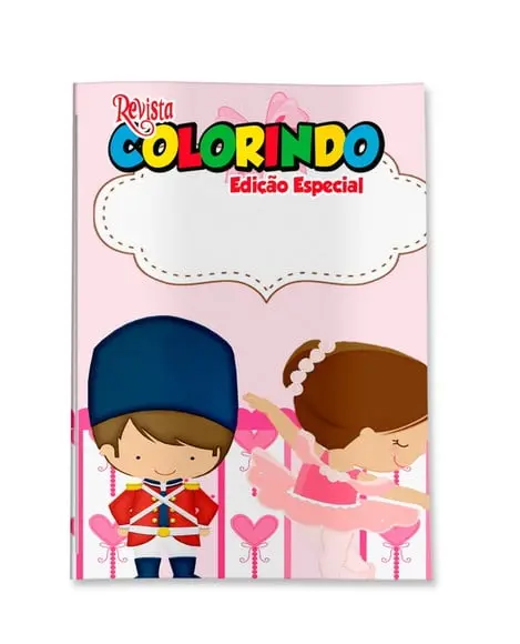 Revistinha para Colorir Bailarina e Soldadinho de Chumbo