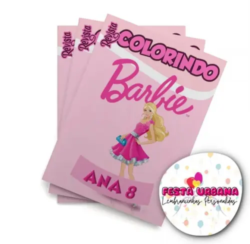 Revistinha para Colorir Barbie 14x10