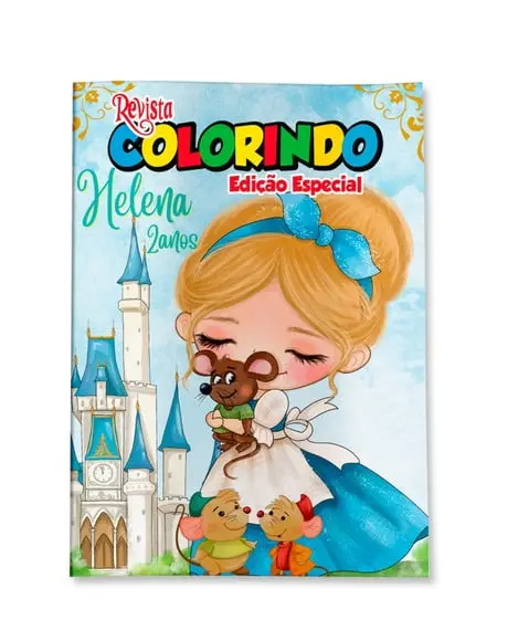 Revistinha para Colorir Cinderela Cute Baby 14x10