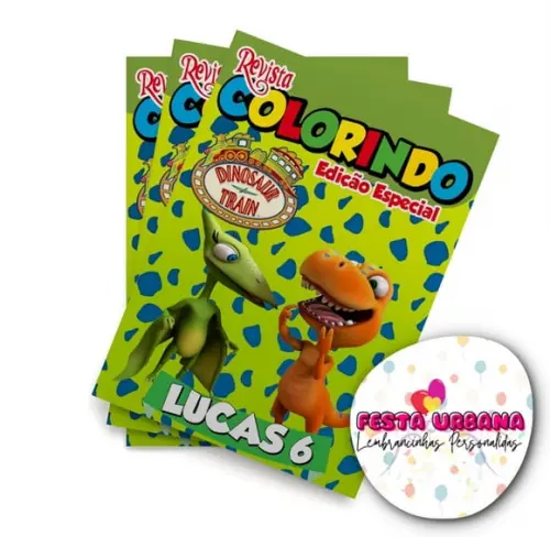 Revistinha para Colorir Dino Train 14x10