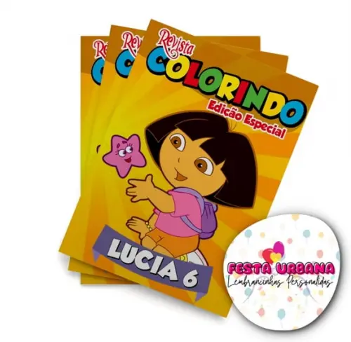 Revistinha para Colorir Dora Aventureira 14x10