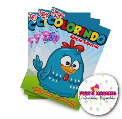 Revistinha para Colorir Galinha Pintadinha 14x10