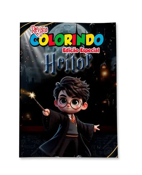 Revistinha para Colorir Harry Potter 14x10