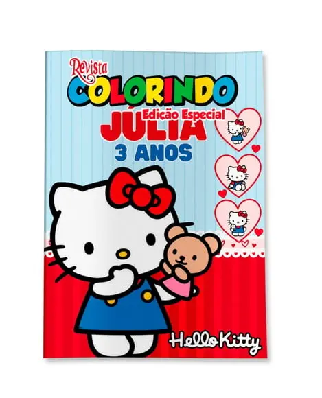 Revistinha para Colorir Hello Kitty 14x10