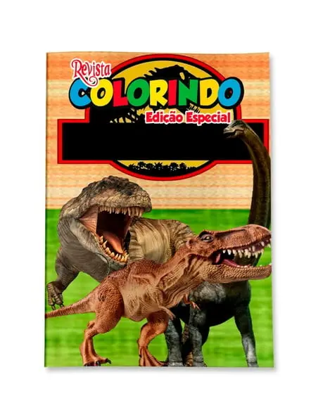 Revistinha para Colorir Jurassic Park 14x10