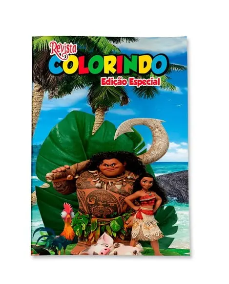 Revistinha para Colorir Moana 14x10