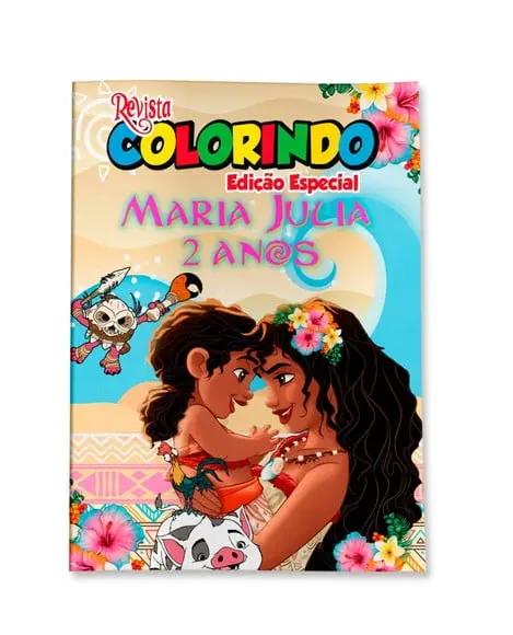 Revistinha para Colorir Moana 2 14x10