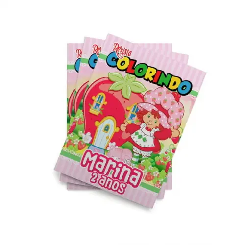 Revistinha para Colorir Moranguinho Anos 80 Antiga 14x10