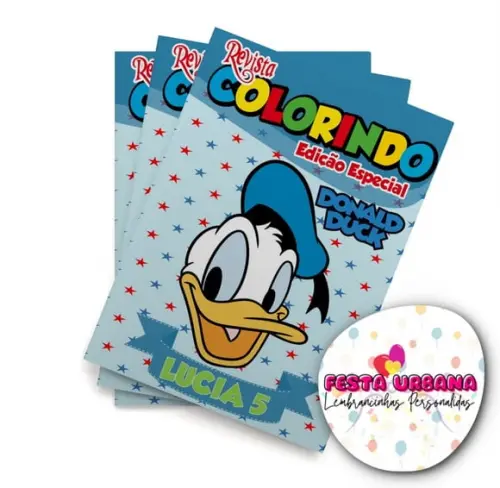Revistinha para Colorir Pato Donald 14x10