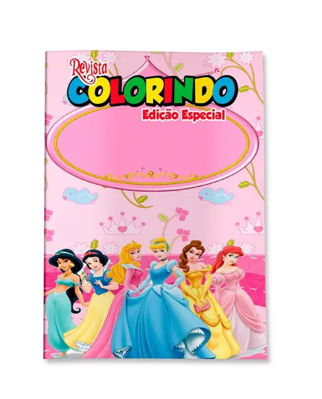 Revistinha para Colorir Princesas 14x10cm