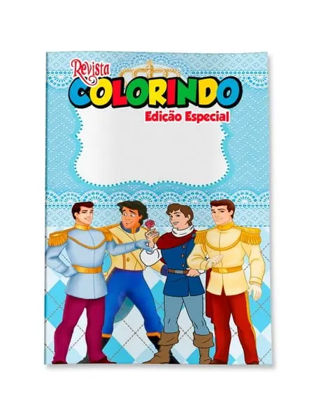 Revistinha para Colorir Príncipe da Disney 14x10cm